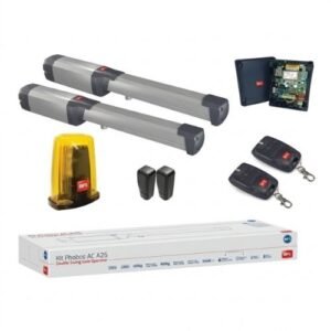 BFT Phobos AC A25 swing gate motor pair kit in Oman with control panel and remotes