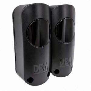 DEA Linear XS photocell pair mounted on gate pillars Oman