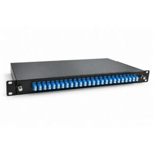 Rack mount fiber optic patch panel ODF with LC adapters supplied in Oman