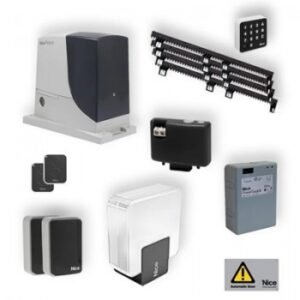 Nice Robus RB600 24V sliding gate motor kit with integrated RBA3 control unit in Oman