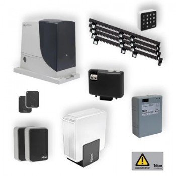 Nice Robus RB600 24V sliding gate motor kit with integrated RBA3 control unit in Oman