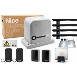 Nice Robus RBS400 24V sliding gate motor kit with magnetic limit switch and MYGO4 remotes in Oman