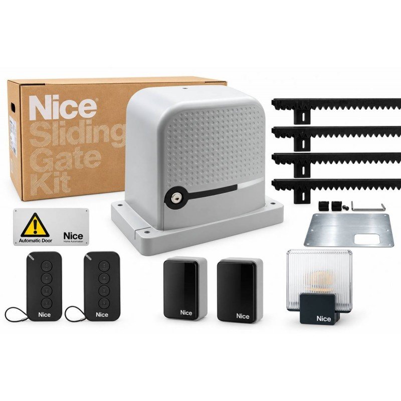 Nice Robus RBS400 24V sliding gate motor kit with magnetic limit switch and MYGO4 remotes in Oman